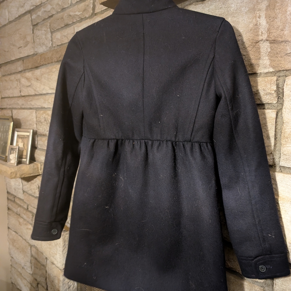 Crewcuts Black Pea Coat Size 12 - Picture 6 of 7